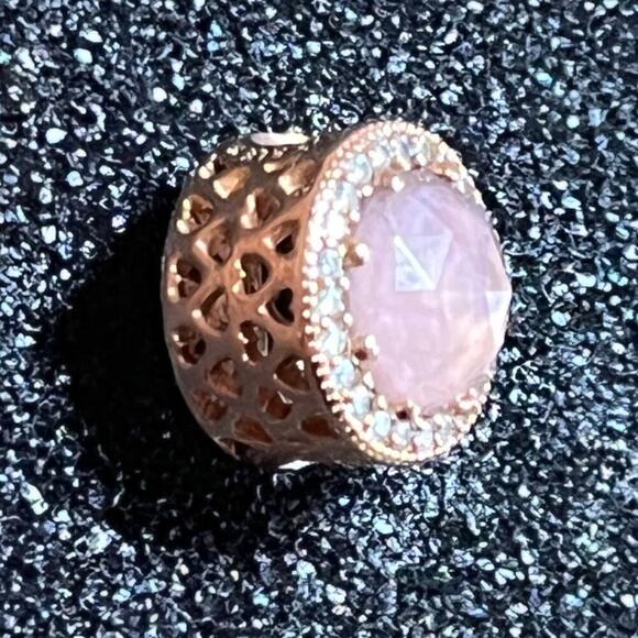 Authentic Pandora Charm, ROSE Radiant Hearts Blush, Rose Gold PINK - Picture 1 of 5